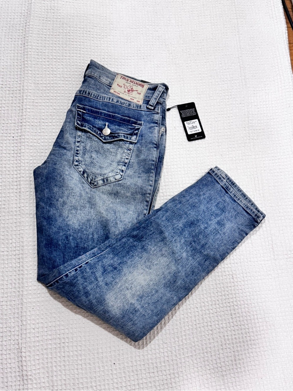 True Religion Men’s Light Blue Washed Jeans 34
